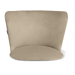 Барный стул со спинкой на 4-х коричневых ножках Бежевый Велюр Ava Charm варинант исполнения - 3 | Loft Concept в Уфе