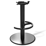 Барный стул вращающийся со спинкой и подлокотниками Douglas Rhombus Черный Велюр варинант исполнения - 4 | Loft Concept в Уфе