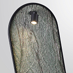 Настенный светильник зеленого цвета с черной рамкой овальной формы с полкой Herbarium  варинант исполнения - 4 | Loft Concept в Уфе