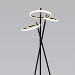 Торшер с 3-мя круглыми светодиодными лампами на черной триноге Underlining варинант исполнения - 2 | Loft Concept в Уфе