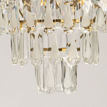 Люстра многоярусная с овальными прозрачными подвесками 36 см Harmonica варинант исполнения - 10 | Loft Concept в Уфе