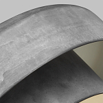 Подвесной светильник с массивным круглым стальным плафоном серого цвета в индустриальном стиле на цепи Feiss варинант исполнения - 3 | Loft Concept в Уфе