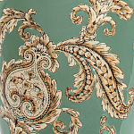 Настольная лампа бирюзовая с цветочным принтом Turquoise Flight варинант исполнения - 6 | Loft Concept в Уфе