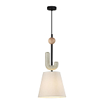 Подвесной светильник с бежевым тканевым плафоном Flourish варинант исполнения - 2 | Loft Concept в Уфе