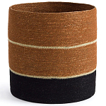 Плетеная корзина в полоску Kudio Wicker Basket варинант исполнения - 1 | Loft Concept в Уфе