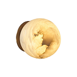 Настенно-потолочный светильник с плафоном в форме шара из алебастра Cryptocrystalline Stone варинант исполнения - 4 | Loft Concept в Уфе