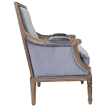 Кресло William Classical Armchair grey velvet варинант исполнения - 1 | Loft Concept в Уфе