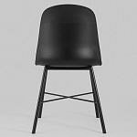 Стул из прочного пластика на металлическом основании Anora Black варинант исполнения - 4 | Loft Concept в Уфе