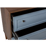 Комод серый из массива бука с 3-мя ящиками Wenge Light варинант исполнения - 3 | Loft Concept в Уфе