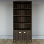 Книжный Стеллаж Elsa Dreams Walnut с задней стенкой варинант исполнения - 5 | Loft Concept в Уфе