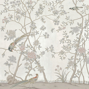 Обои ручная роспись Chatsworth 12 Carat White Gold