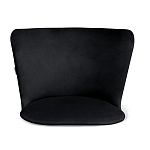 Барный стул со спинкой на 4-х коричневых ножках Черный Велюр Ava Charm варинант исполнения - 3 | Loft Concept в Уфе