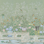 Обои ручная роспись Temple Newsam Mercury Grey варинант исполнения - 1 | Loft Concept в Уфе