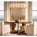 Люстра круглая Д80 см с абажуром из прямоугольных панелей Calling to Shine варинант исполнения - 1 | Loft Concept в Уфе