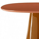 Обеденный стол оранжевый с тонкой столешницей и основанием в виде конуса Viola варинант исполнения - 1 | Loft Concept в Уфе