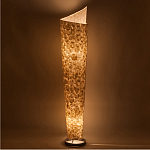 Торшер из перламутра на металлическом каркасе Indonesian Spiral варинант исполнения - 2 | Loft Concept в Уфе