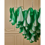 Люстра из стеклянных зеленых лепестков Petalled Illuminator варинант исполнения - 5 | Loft Concept в Уфе