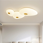 Потолочный светильник с тремя овальными матовыми плафонами TRIDalmen варинант исполнения - 1 | Loft Concept в Уфе