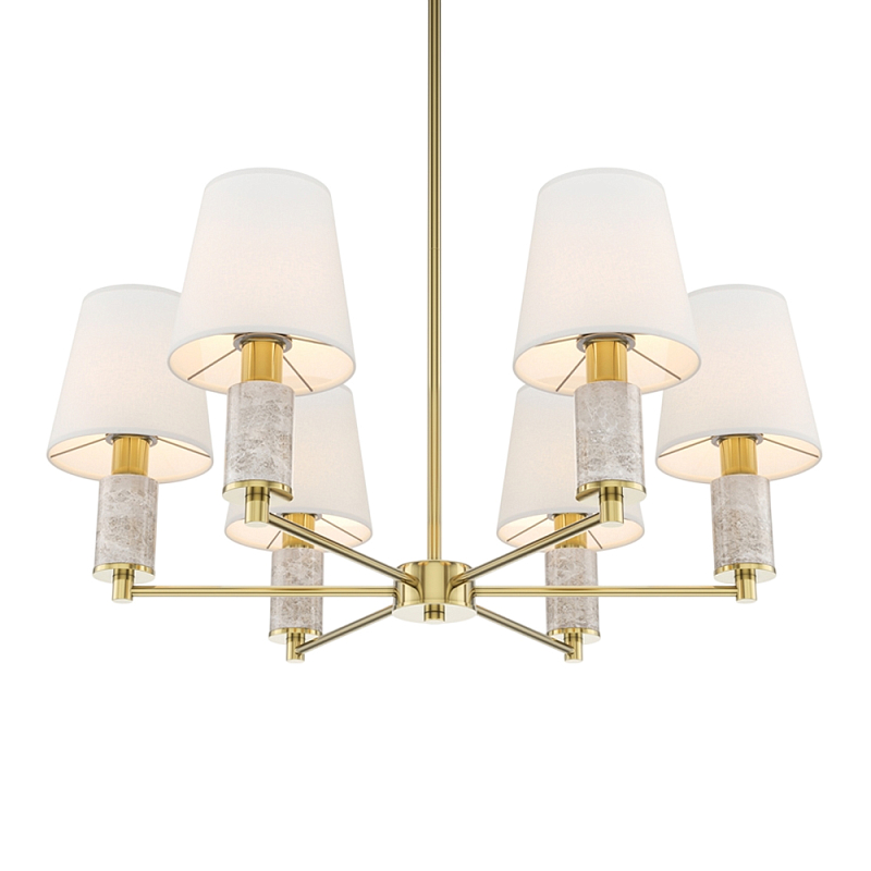 Люстра подвесная Lira Латунь Серый Белый в Уфе | Loft Concept 