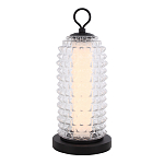 Настольная лампа с прозрачным факутрным стеклянным плафоном Sonora варинант исполнения - 1 | Loft Concept в Уфе