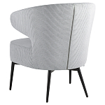 Современное мягкое кресло на металлических ножках Rakush Grey варинант исполнения - 4 | Loft Concept в Уфе