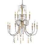 Люстра с состаренными резными элементами Big Graceful Profile варинант исполнения - 4 | Loft Concept в Уфе