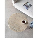 Столик приставной с круглой столешницей Textured Cream Table варинант исполнения - 5 | Loft Concept в Уфе