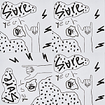 Плитка с узором Граффити 3 варинант исполнения - 1 | Loft Concept в Уфе