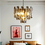 Люстра из круглых стеклянных элементов Vienna варинант исполнения - 4 | Loft Concept в Уфе