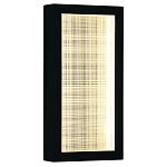 Светодиодное прямоугольное бра из металла черного цвета Lattice Lux варинант исполнения - 1 | Loft Concept в Уфе