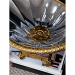 Чаша из прозрачного стекла с бронзовым рельефным ободком Eden Garden варинант исполнения - 4 | Loft Concept в Уфе