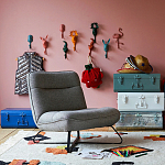 Настенный крючок в виде совы Owl Wall Hook Blue варинант исполнения - 4 | Loft Concept в Уфе