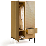 Шкаф с геометрическим рисунком на дверцах Anders Light Wood варинант исполнения - 4 | Loft Concept в Уфе