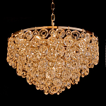 Люстра каскадная с подвесками в форме колец Galaxy of Light варинант исполнения - 1 | Loft Concept в Уфе