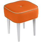 Квадратный мягкий пуф на белых ножках Winton Pouf Square варинант исполнения - 7 | Loft Concept в Уфе