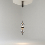 Подвесной светильник с плафоном из стекла с зеркальным градиентом Double Moon варинант исполнения - 3 | Loft Concept в Уфе