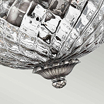 Потолочный светильник с чашеобразным плафоном из толстого волнообразного стекла и широким узорчатым основанием Hinkley варинант исполнения - 7 | Loft Concept в Уфе