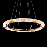 Люстра в форме кольца с золотым декором Warm Heavenly Light варинант исполнения - 4 | Loft Concept в Уфе