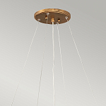 Люстра подвесная золотого цвета с металлическим сетчатым основанием и стеклянными каплевидными подвесками Hinkley варинант исполнения - 11 | Loft Concept в Уфе