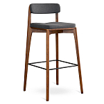 Барный стул из массива ясеня с обивкой из рогожки Elegant Ash варинант исполнения - 3 | Loft Concept в Уфе