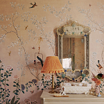 Обои ручная роспись Cecily pink варинант исполнения - 4 | Loft Concept в Уфе