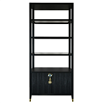 Стеллаж со стеклянными полками Elsa Dreams Black варинант исполнения - 7 | Loft Concept в Уфе