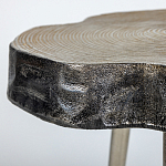 Металлический столик со столешницей в виде слеба Slabby варинант исполнения - 3 | Loft Concept в Уфе