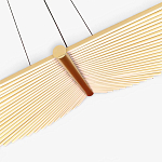 Люстра в виде распахнутых крыльев из тонких металлических планок Flight of Freedom варинант исполнения - 5 | Loft Concept в Уфе