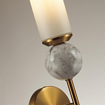 Бра с цилиндрическим матовым плафоном и шаром из камня на металлическом основании Orb Essence варинант исполнения - 6 | Loft Concept в Уфе