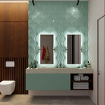 Гипсовая 3D панель с принтографией PM-24 варинант исполнения - 1 | Loft Concept в Уфе