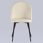 Мягкий стул в бежевом велюре Miruna Chair варинант исполнения - 3 | Loft Concept в Уфе