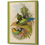 Постер на холсте с изображением птиц Blooming Birds Poster варинант исполнения - 5 | Loft Concept в Уфе