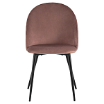 Мягкий стул в велюре пыльно-розового цвета Miruna Chair варинант исполнения - 2 | Loft Concept в Уфе