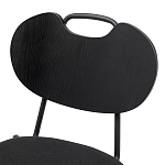 Стул с мягким сиденьем черный Stool Loft Black варинант исполнения - 6 | Loft Concept в Уфе